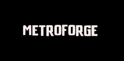 Metroforge Font Poster 5