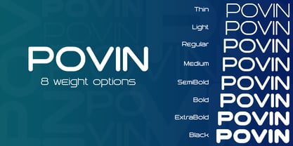 Povin Font Poster 3