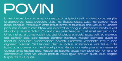 Povin Font Poster 7