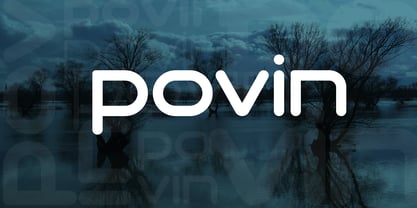 Povin Font Poster 2