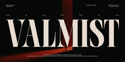 TBJ Valmist Font Poster 1