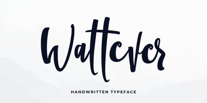 Wattever Font Poster 1