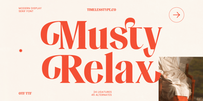 Musty Relax Font Poster 1