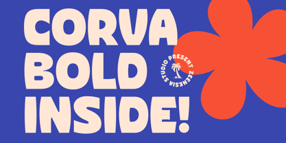 Corva Bold Inside Font Poster 1