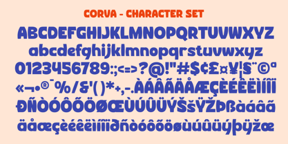 Corva Bold Inside Font Poster 14