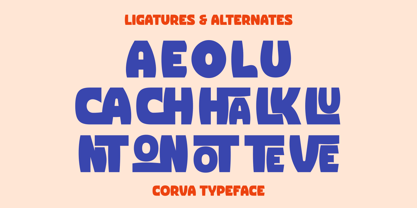 Corva Bold Inside Font Poster 15