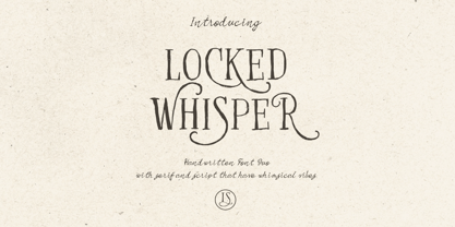 Locked Whisper Font Poster 1