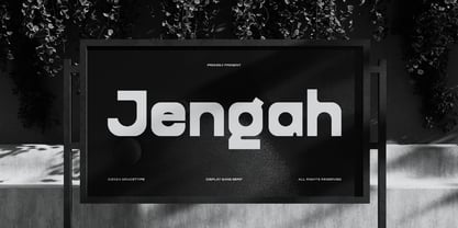 Jengah Font Poster 9