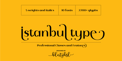 Istanbul Type Font Poster 1