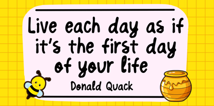 Honey Daily Font Poster 3