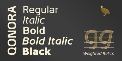 Qonora Font Poster 5