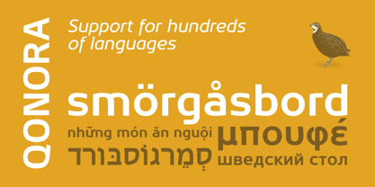 Qonora Font Poster 2