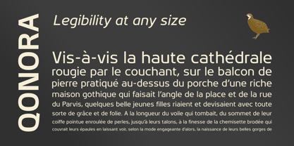 Qonora Font Poster 3