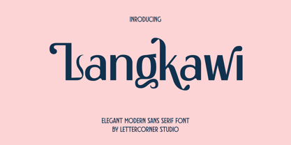 Langkawi Font Poster 1