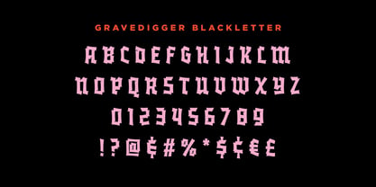 Gravedigger Font Poster 8