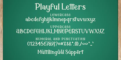 Playful Letters Font Poster 7
