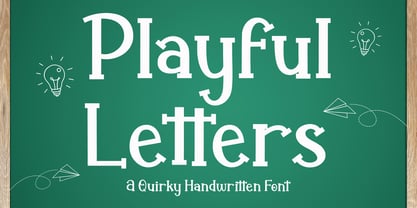 Playful Letters Font Poster 1