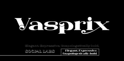 Vasprix Font Poster 1