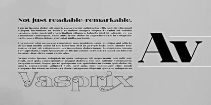 Vasprix Font Poster 5