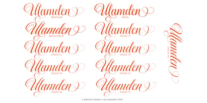 Mallestian Script Font Poster 5