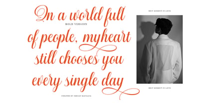 Mallestian Script Font Poster 2