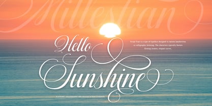 Mallestian Script Font Poster 7