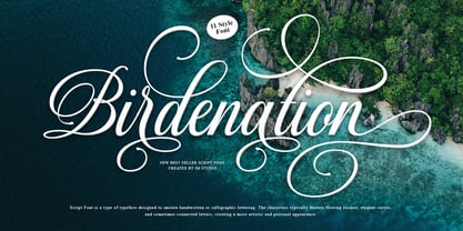 Mallestian Script Font Poster 3