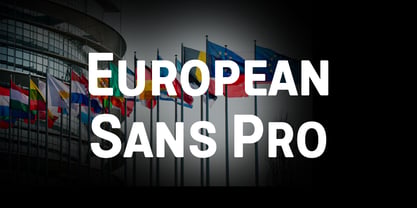 European Sans Pro Font Poster 2