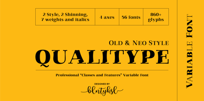 Qualitype Font Poster 1