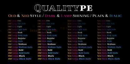 Qualitype Font Poster 4