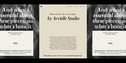 RCL Arviel Font Poster 3