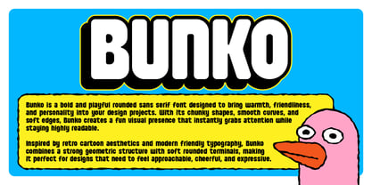 Bunko Font Poster 2