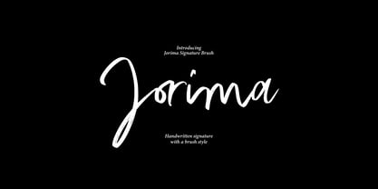 Jorima Signature Brush Font Poster 1