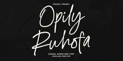MC Opily Ruhofa Font Poster 1