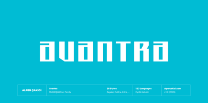Avantra Font Poster 1