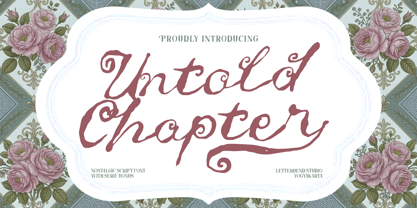 Untold Chapter Font Poster 1