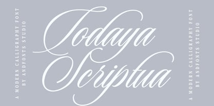 Todaya Scriptua Font Poster 1