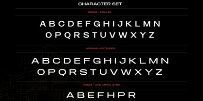 Norvas Font Poster 7