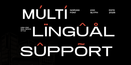 Norvas Font Poster 9