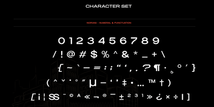 Norvas Font Poster 8