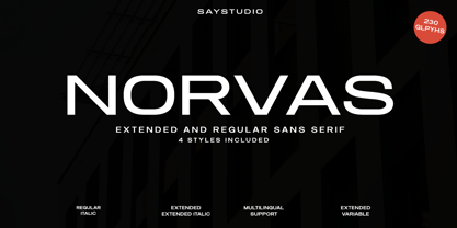 Norvas Font Poster 1