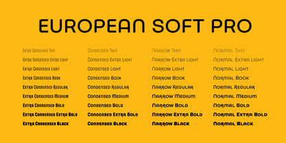European Soft Pro Font Poster 5