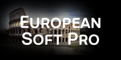 European Soft Pro Font Poster 2