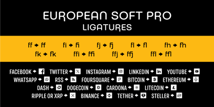 European Soft Pro Font Poster 8