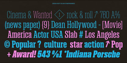 Dean Soft Slab VF Font Poster 11