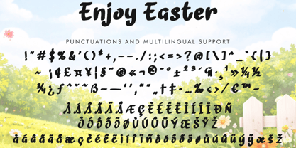 Enjoy Easter Font Poster 5