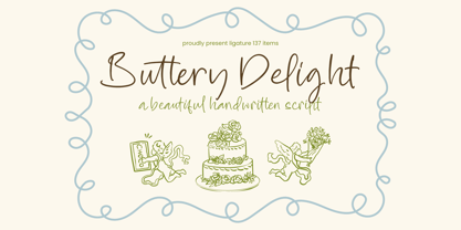 Buttery Delight Font Poster 1