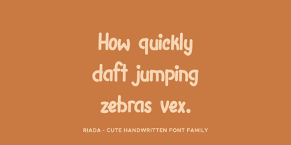 Riada Font Poster 7