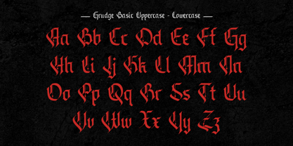 Grudge Font Poster 12