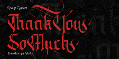 Grudge Font Poster 15